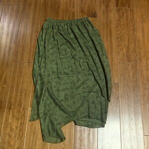 green mesh skirt from shein, size extra small